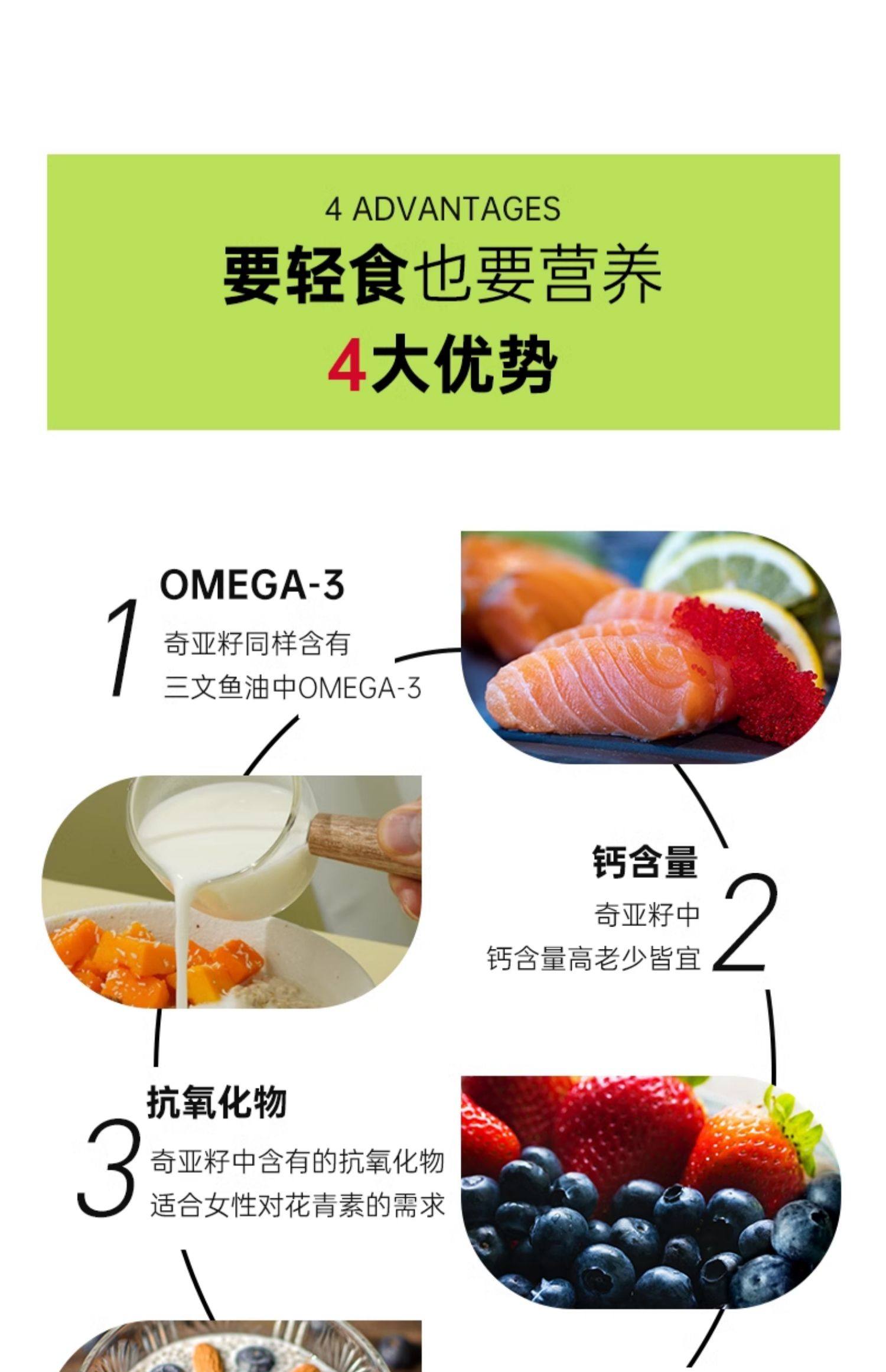 JUSSMINI奇亞籽即食chia輕食代餐粉飽腹羽