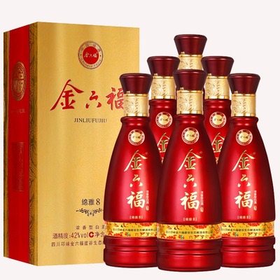 【线下商超同款】金六福白酒500ml*6瓶