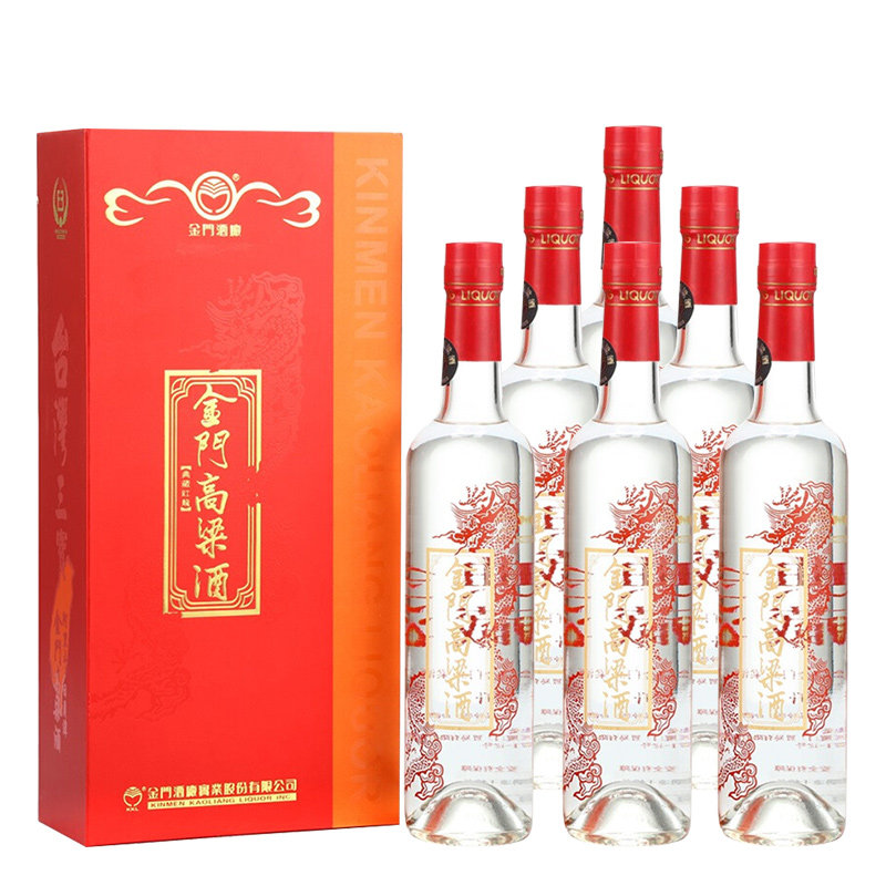 金门高粱酒典藏珍品红龙金酒清香型白酒56度500ml*6整箱礼盒装评价- 淘宝网