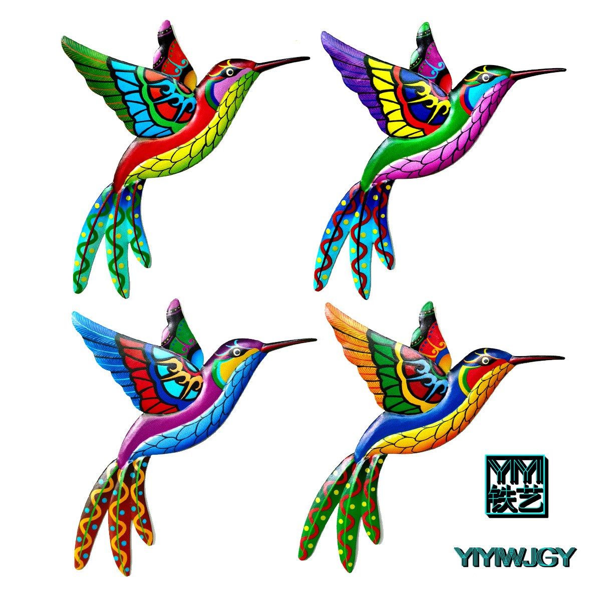 New Amazon Iron Art Hummingbird Home Pendant Decoration Hardware Craft Gift Decoration Metal Products