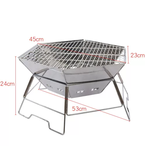 Гость гостя Mounthiker Outdoor Новый продукт Портативный портативный барбекю печь Алюминиевый сплав шестиугольный мусоросжигатель 6