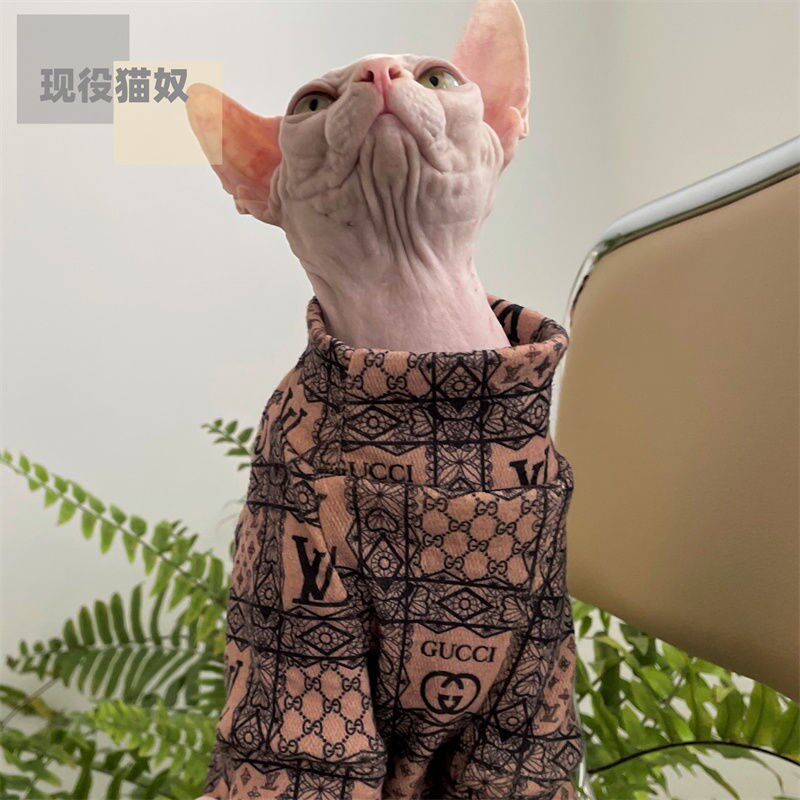 Spincks No Mao cat Devin curly cat Pet clothes Autumn winter new Dirty Pure Cotton Closets Active-duty Cat