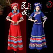 New Guangxi Zhuang adult dance suit to be performed to serve Yao ethnic Yi Miao ethnic minority clothing performance