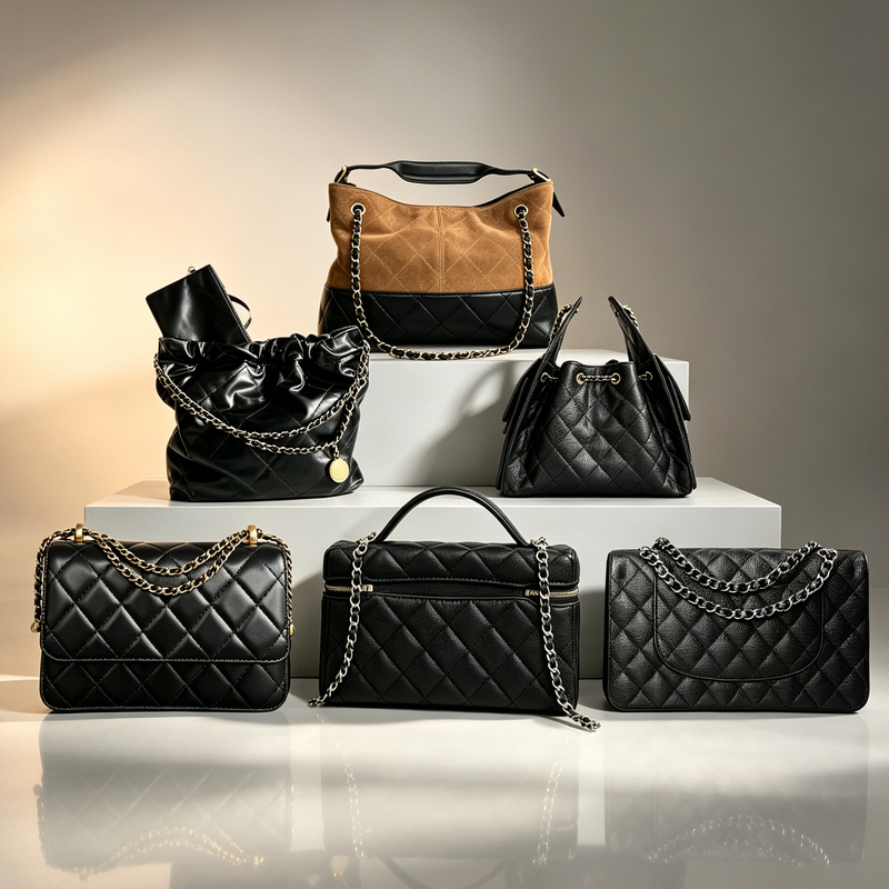 Really Stylish~ New Model 22/25 Bag Leather Hobo Box Bag 25A Suede Cf Gold Ball Quilted Crossbody Women's Bag