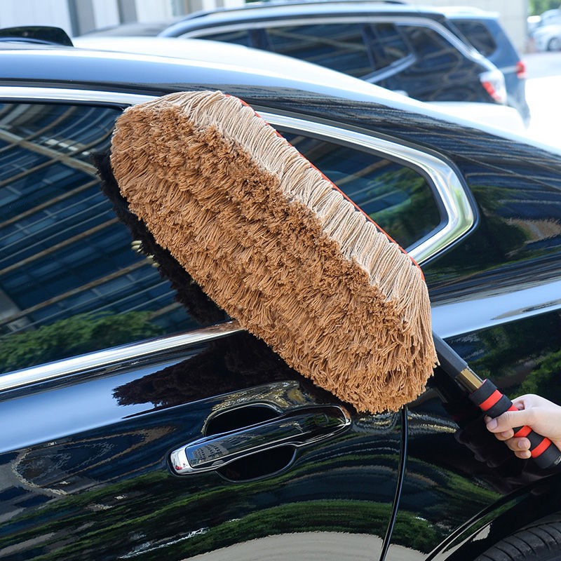 Car wiping mop dust removal car wash supplies car wash tool car dust-sweeping artifact dust-removing brush set