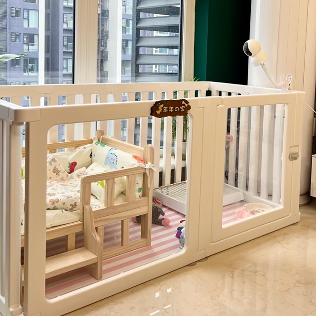 Pet Fence Transparent Acrylic Dog Fence Indoor Splicing Isolation Dog Barrier Dog Cage Anti-Escape Small Dogs