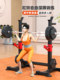 Barbell rack, squat rack, bench press, fitness equipment, household men's gantry rack, bench press, barbell set, adjustable height