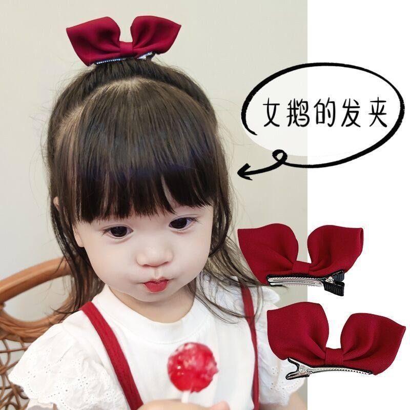 Children's net red new hairpin bow girl baby princess little girl hairpin clip hair accessories headdress cute