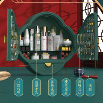 Wall-mounted Cosmetic Containing Box Toilet Bathroom Wall-mounted Wall-Free Dust Protection Skin Care Products Wash Terrace Shelve