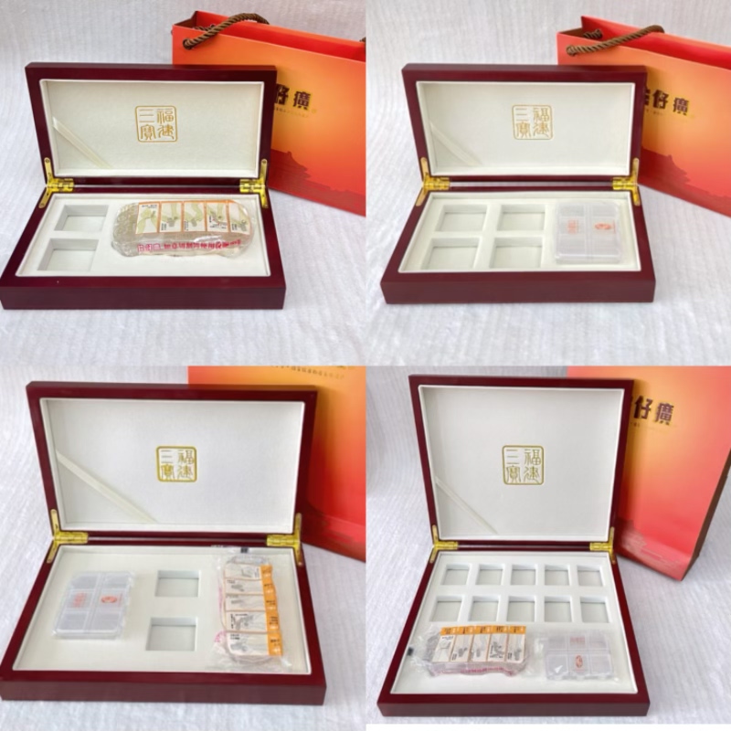 Zhangzhou Pien Tze Huang Packaging Box Gift Empty Box 2 Capsules/4 Capsules/6 Capsules/10 Capsules Wooden Box Cutter Bag