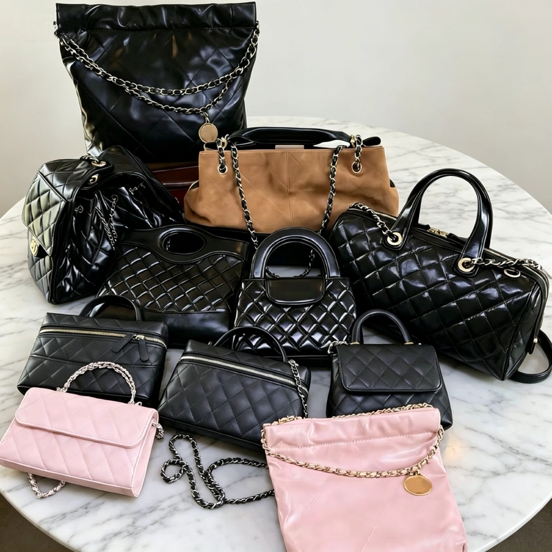 Trendy Mix-And-Match! New 25Bag Leather Trash Bag Hobo Box Bag 25A Suede Cf Quilted Crossbody Women's Bag Trendy Mix-And-Match! New 25Bag Leather Trash Bag Hobo Box Bag 25A Suede Cf Quilted Crossbody Women's Bag