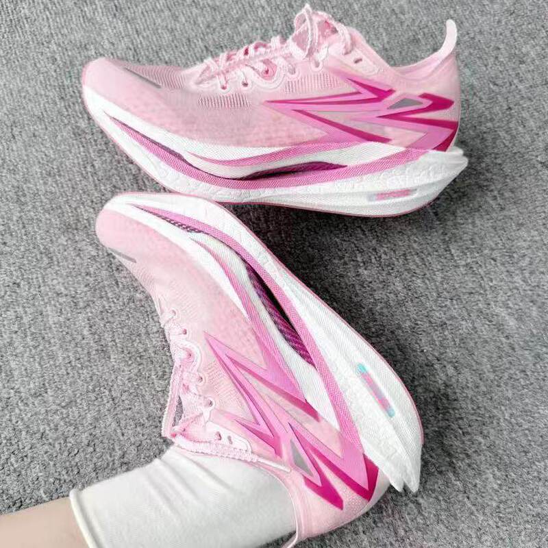 Feiran 4.0 Full-Length Carbon Plate Rebound Running Shoes for Students, Breathable, Shock-Absorbing, Ultra-Light Racing Sports Running Shoes for Physical Exams and Testing