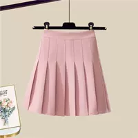 Розовая юбка в складку