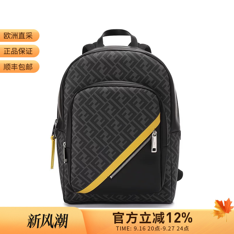 Fendi Men's Handheld Backpack 7Vz074 A9Xs