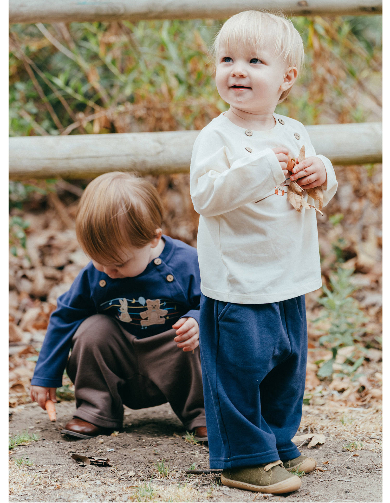 Whitewheat【Soft】Children's 26 Autumn New Long-Sleeved Boys' and Girls' Pure Cotton Embroidered T-Shirt Base Shirt — 20
