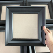 (Can be customized) Line width 5 1cm black modern minimalist Bauhaus style solid wood picture frame picture frame