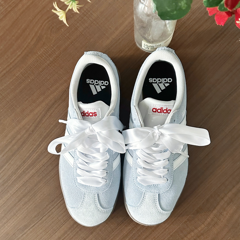 Custom Sneakers Adidas Neo Vi Court Seaside Holiday Ballet Style Bow Low-Top Unisex Sneakers