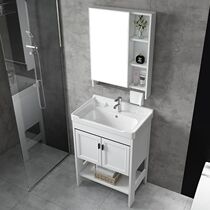 Nordic floor-style bathroom cabinet combined toilet washroom balcony balcony wash basin wash basin household