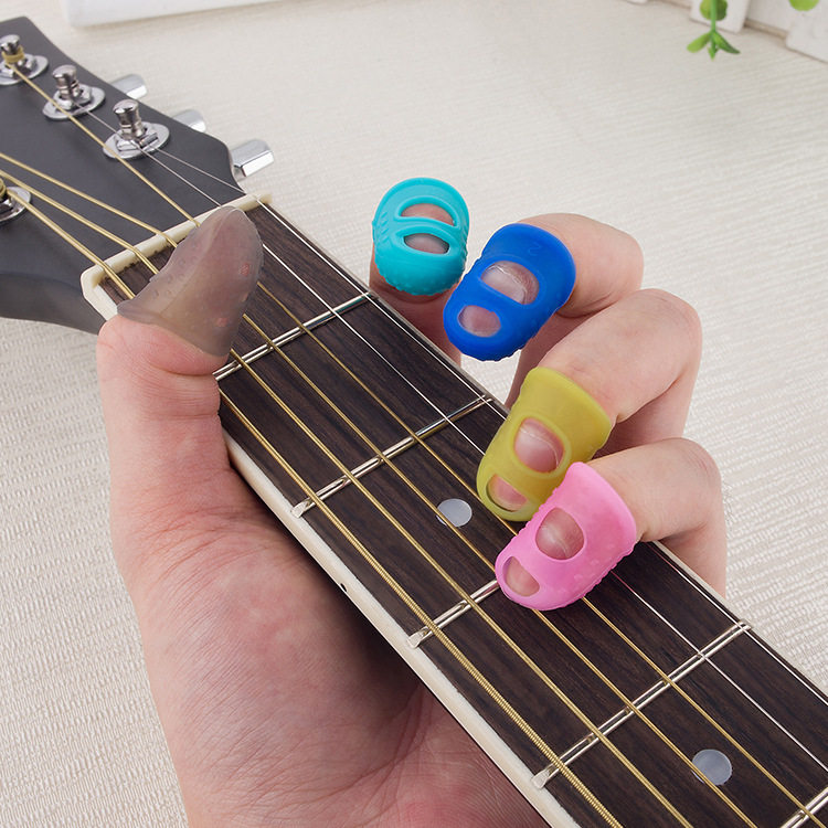 Guitar finger cover left hand pressing string protection sleeve guitar protective finger cover protection finger pressing string glove left hand accessories