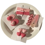 Откройте розовую сказочную поездку!ПересечениеКорейский дофамин сладкий розовый ежедневный ношение и шпилька