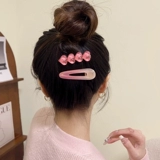 Откройте розовую сказочную поездку!ПересечениеКорейский дофамин сладкий розовый ежедневный ношение и шпилька