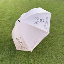 New Golf Umbrella Anti-UV Increase Ladies long manche One-key-opening parapluie