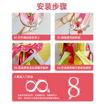 Fitness dragon for beginners to play colorful dragons with ribbons square sports dragon head colorful silk props dragon dance for middle-aged and elderly adults