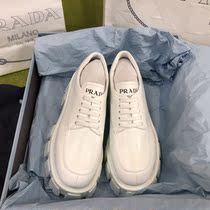 Prada Prada new lacing casual thick bottom small leather shoes gear pine pastry heightening shoes womens shoes