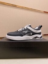Prada Prada 22 new mens classic lacing running shoes casual sneakers fashion 100 hitch shoes
