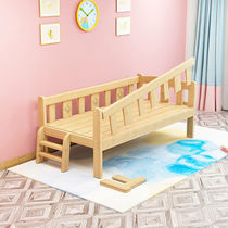 Crib Solid Wood Childrens Bed Splicing Bed Widening Adult Large Bed Mid Bed Boy Single Small Bed Girl Princess Bed