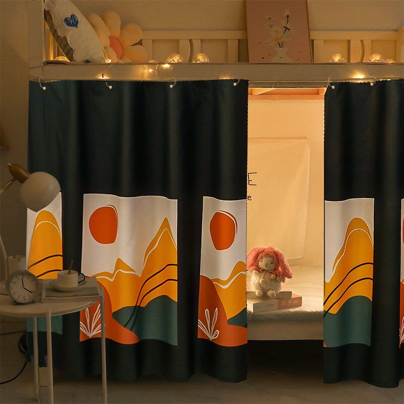 Princess bed curtain curtain yarn 2022 new college student dormitory upper bunk shading Nordic style thickened girls privacy curtain