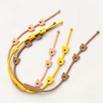 3PCS Set Baby Pacifier Clips Soft Silicone Teething Chain A