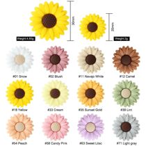 10pcs lot Baby Silicone Bead Flower Beads 20MM 30MM Baby Tee