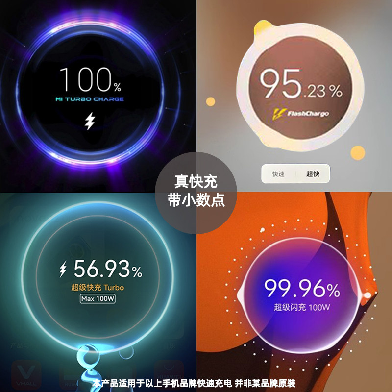 120W Decimal Point Full Protocol Super Flash Charging Super Fast Charging Car Cigarette Lighter Adapter Car Charger