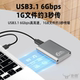 Msata Solid-State Mobile Hard Drive Box Mini to Usb3.0 External Box Hard Drive Box High-Speed Msata Direct-Plug Hard Drive Box Usb3.1 External Read-Write Storage Box Aluminum Alloy Shell Solid-State Drive