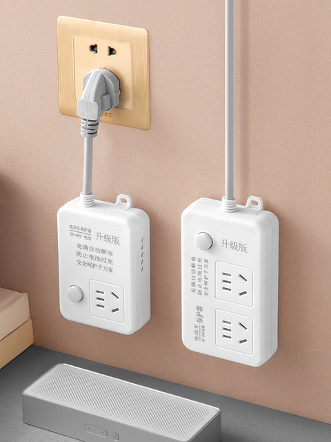 Pulu Electric Vehicle Smart Charger with Automatic Power-Off Protection, Battery Car Extension Cord, Power Strip Socket Board