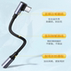 Elbow typec Android headphone adapter iPhone to 3.5mm round port mobile phone headphone converter data cable suitable for Apple Huawei Xiaomi oppo OnePlus Sony Honor mobile phone