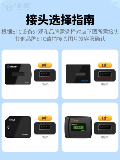 Etc Charger Cable for Cars and Trucks, Su Card, Zhejiang Yuetong Card, Jin Yi Vehicle-Mounted Etc Data Cable, China Transportation, Shandong Bank of China 12-Pin Data Cable, Power Supply, Wanji Technology, Zhongyue