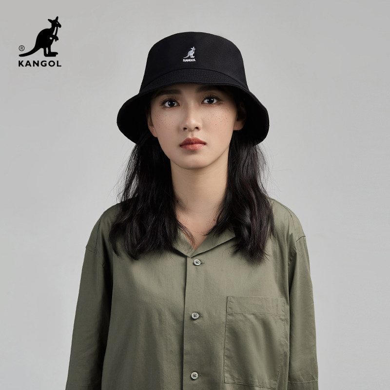 正品KANGOL Washed Bucket Hat袋鼠漁夫帽 