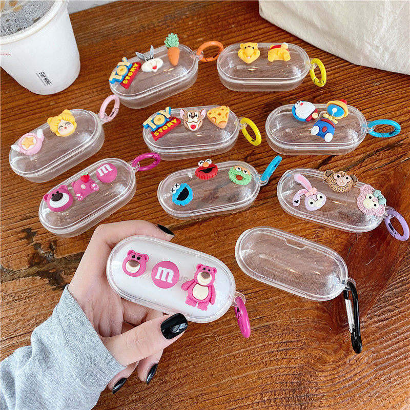 Transparent Strawberry Bear applies a plus Buds Z2 Bluetooth headphone protective sleeve one plus buds z2 shell lovers cartoon