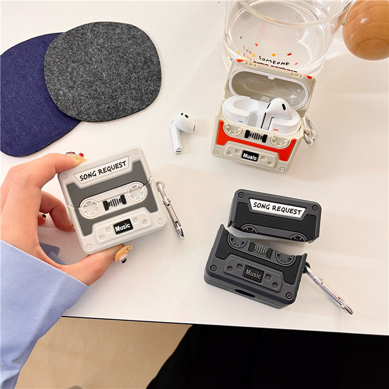 The Tape Is Suitable for Samsung Galaxy Buds3 Pro Wireless Bluetooth Earphone Charging Case Protective Cover, Samsung Buds3 Cartoon Three-Dimensional Cute Silicone Anti-Fall Soft Shell Protective Case