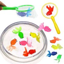 Childrens 6Pcs Set Kawhaii Simulation Rubber Goldfish Baby B
