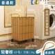 Dirty clothes basket storage basket clothing storage basket leather light luxury waterproof household toy storage bucket bathroom laundry basket