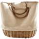 Shangxuan Home Wicker and Rattan Handbag Shopping Basket Women's Bag Woven Handbag Flower Basket Flower Picking Basket