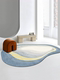 Special-shaped carpet, irregular living room coffee table blanket, ins style light luxury bedside blanket, simple high-end niche leisure floor mat