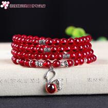 Leopard Hyacinth Imitation Stone Strings Dura Bracelet Stone Women Multiple Rings Multilayer Hand NNWC Day Gift Womans Day Birthday Ornaments