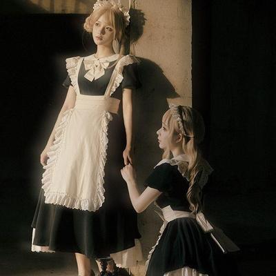 taobao agent [Full of] Lolita Girl Kisskiss Ancient Early Wind Folding Falt OP skirt lolita classical