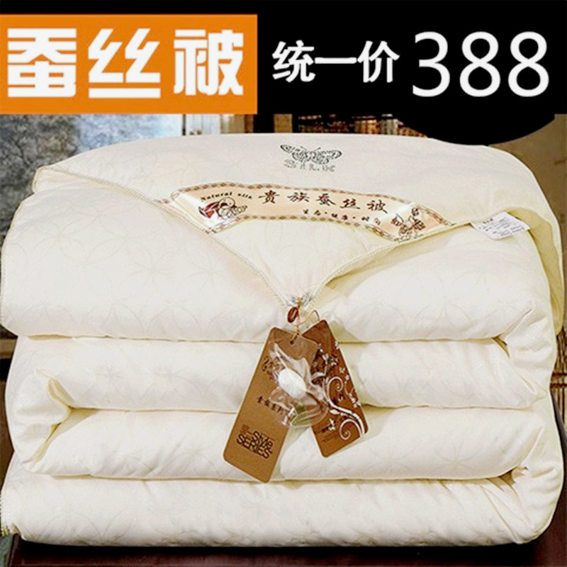Silk quilt winter quilt thickened silk cotton quilt core spring and autumn quilt is too air-conditioned double single student quilt winter