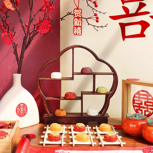 Установка китайского стиля десертные десертные украшения украшают стойки с плакатами.