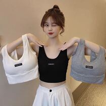 New student wrapped with chest and breast sports Korean edition wearing pure cotton underwear